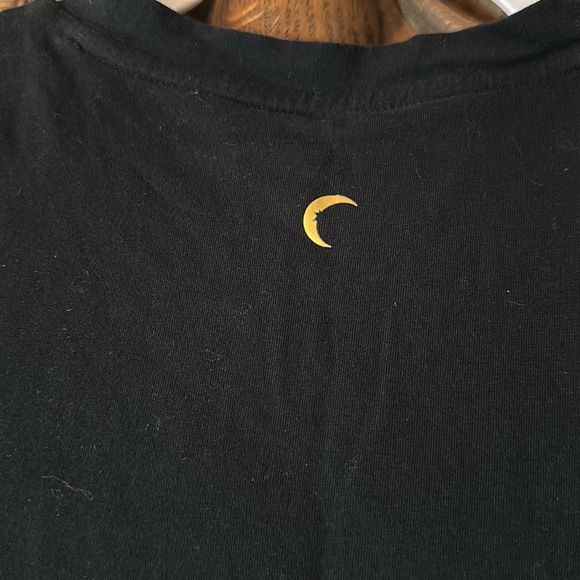 ZYIA black workout tank with gold print sz large - Picture 5 of 5